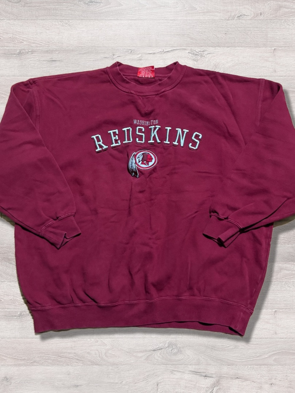 Vintage 90s NFL Washington Redskins Commanders Pullover Crewneck Sweatshirt XXL